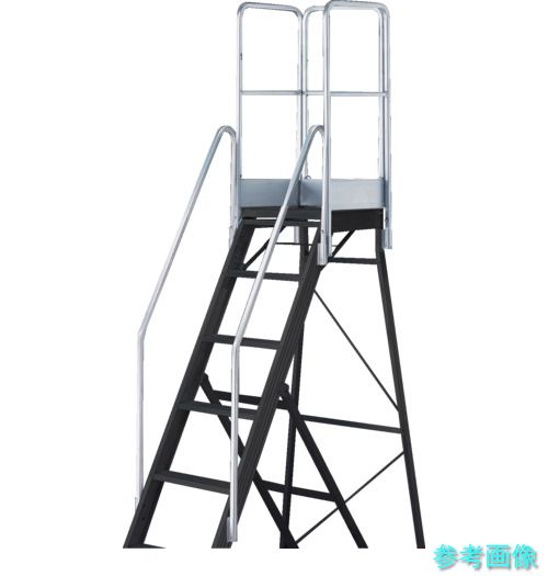 《個人宅配送不可》 TRUSCO TDAD-TF-210-110 踏み台TDAD用フルセット手すり 高さ1100mm 本体高さ2.10m用