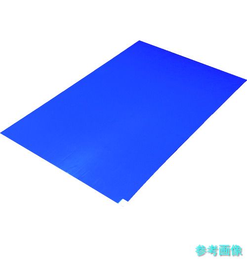 《個人宅配送不可》 TRUSCO CM459010-B 粘着クリーンマット 450X900MM ブルー (10シート) 【1箱(10SHT)】