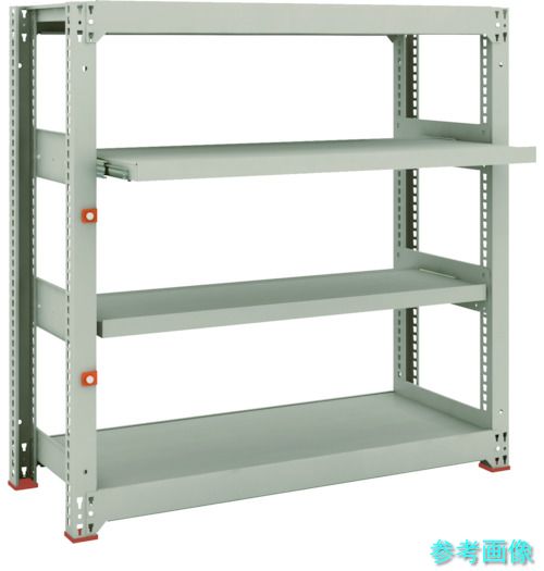 TRUSCO M3-4452M2 スチールラック M3型中量棚 1200X471XH1200 4段うちスライド2段 単体