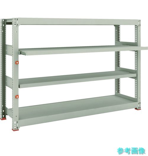 TRUSCO M3-4652M2 スチールラック M3型中量棚 1800X471XH1200 4段うちスライド2段 単体
