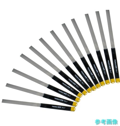 TRUSCO THI012-03 組ヤスリ 平 細目 12本セット 全長170mm(12本組サイズ) 【1Ｓ(12本)】