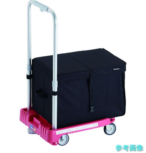 TRUSCO WP-2G-P-JS-THB 樹脂台車 カルティオミニ weego 省音車輪 ピンク ストッパー付 THブレーキ付