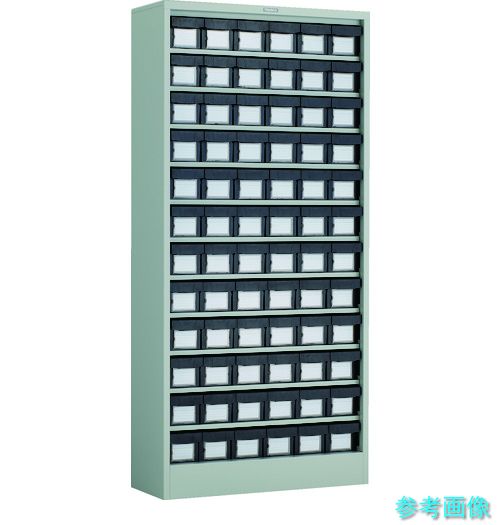 TRUSCO D611L-72S コンテナラックケース バンラックケース L型 導電引出小X72個 H1790|イーキカイ 店