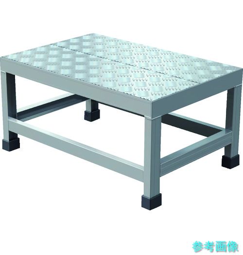 TRUSCO WTDBC-6430 軽銀製溶接原則として社会システム型やり方台 縞板手合い 一方ならず(切り上げる品) W600×D400×H300