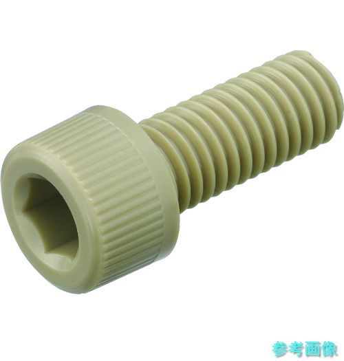 TRUSCO BPEEK-CBM4X20 ポリエーテルエーテルケトン(PEEK)六角穴付雄捩子 M4X20 50本入 【1袋(50本)】