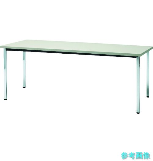 メーカー直送(北海道・沖縄・離島は除く) (TRUSCO) TD1845-NG 会議用テーブル 1800X450XH700 角脚 下棚無し ニューグレー