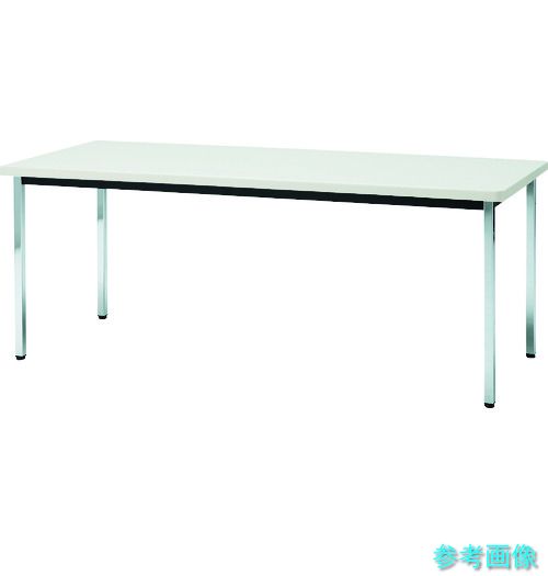 メーカー直送(北海道・沖縄・離島は除く) (TRUSCO) TDS1860-W 会議用テーブル 1800X600XH700 角脚 下棚無し ホワイト 27,945円