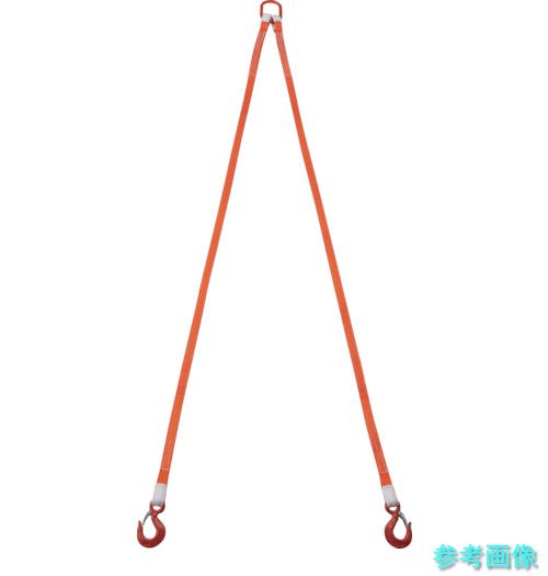 TRUSCO G25-2P20 2本吊ベルトスリングセット 25粍幅X2m 吊り角度60°時掛け目0.86t(最大限度当て嵌める掛け目1t)