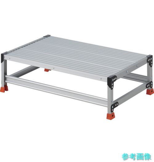 《人間宅送りとどける不可》 TRUSCO TSF-11063 進め方用踏台 1段 高さ0.3m 天板1000×600 作業台-設備-花・ガーデン・DIY
