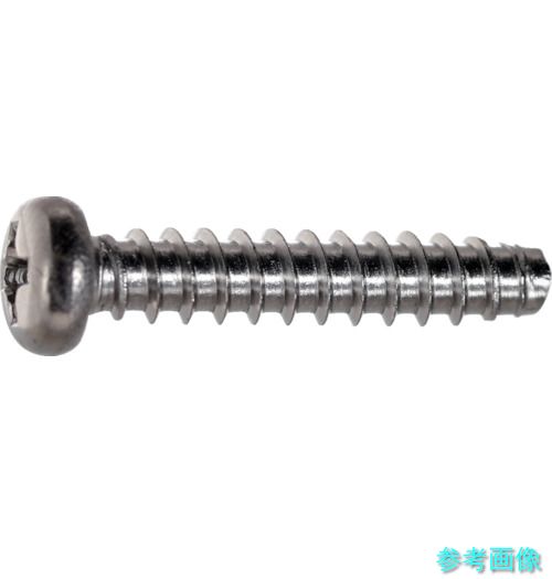 (TRUSCO) S040-0208 ナベ頭タッピングねじ 2種溝なしB0 ステンレス M2×8 3400本入 ヘキサゴンパック 【1缶(3400本)】