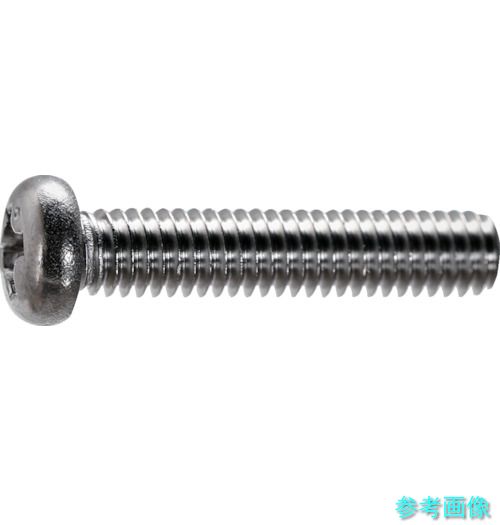 (TRUSCO) S005-0208 ナベ頭小ねじ ステンレス鋼 全ねじ M2×8 3400本入 ヘキサゴンパック 【1袋(3400本)】