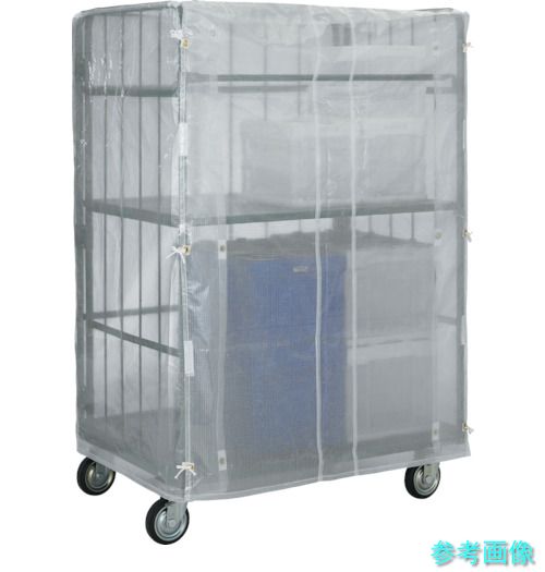 TRUSCO THTC-1IT カゴ車用オプション ハイテナー用カバー 800×600×1700用 半透明 紐付