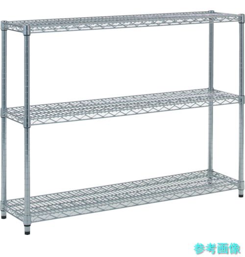 TRUSCO TSM-3433 ステンレス製メッシュラック H923XW1205XD305 3段