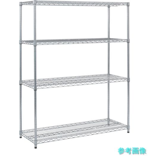 TRUSCO TSM-5644 ステンレス製メッシュラック H1533XW1824XD457 4段