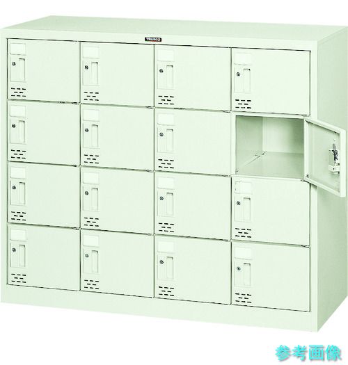 製造業者直送(北海道・沖縄・離島は除く) (TRUSCO) SC-16WA シューズ入れもの 16人用 1060X380XH880 円柱錠