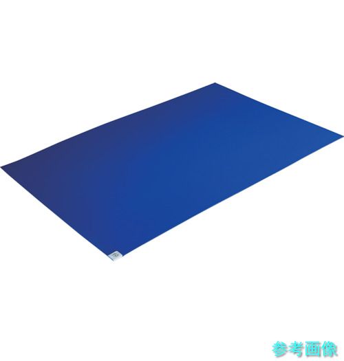 《個人宅配送不可》 TRUSCO CMKK-6090-6B 抗菌粘着クリーンマット 600X900MM ブルー 1シート 60枚入 【1SHT(60枚)】