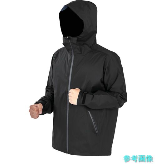 TRUSCO TRESWM-BK 高耐候・軽さストレッチレインウェア 黒いこと M
