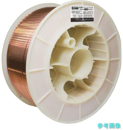 TRUSCO NSW-08-10 軟鋼ソリッドワイヤ0.8Φ10KG