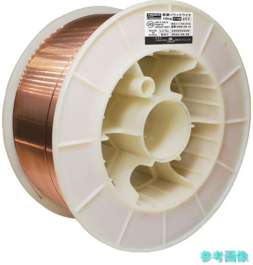 TRUSCO NSW-09-10 軟鋼ソリッドワイヤ0.9Φ10KG