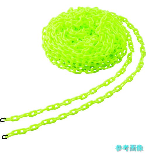 TRUSCO TPC-6LY プラチェーン 6MX30M 螢光黄色