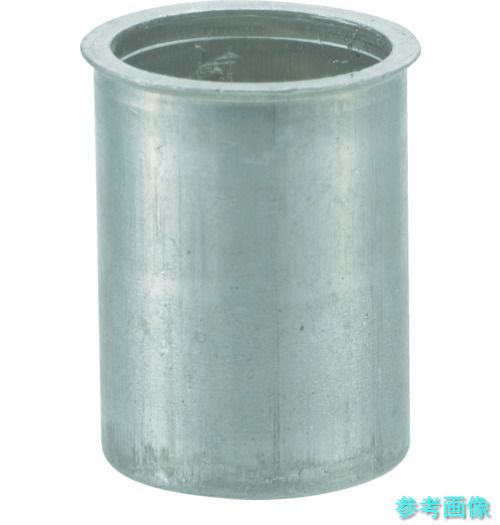 TRUSCO TBNF-8M25A-C クリンプナット薄頭アルミ 板厚2.5 M8X1.25 500個入 【1箱(500個)】
