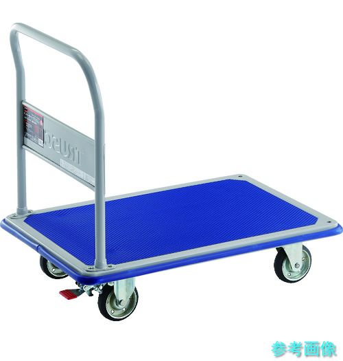 《個人宅配送不可》 TRUSCO 302NS プレス製台車 ドンキーカート 固定式915×615 ストッパー付