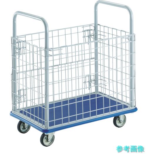 《人間宅送りとどける不可》 (TRUSCO) 507N 押しつける製手押し車 ドンキーカート 金網付1225×775