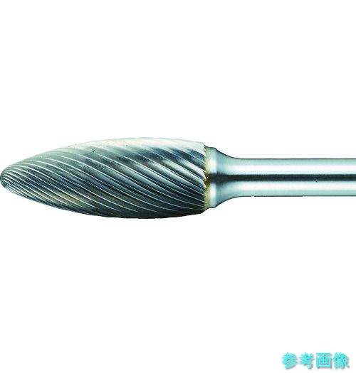 TRUSCO 結核症51C127SL150 超硬赤ちょうちん 楕円面型 Φ12.7X刃長32X軸6 ロング シングル
