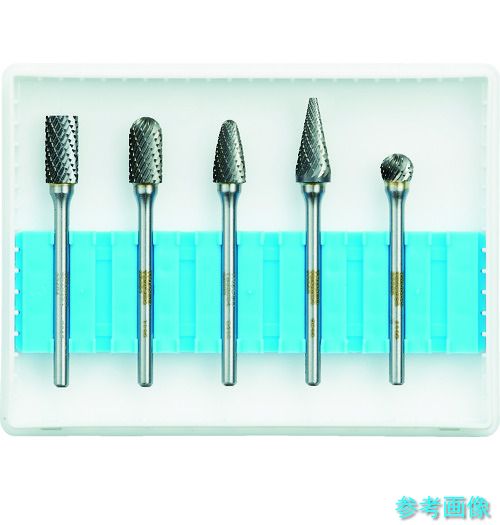 TRUSCO TB-B064-5S 超硬バーセットBシリーズ 軸3mm 刃径6.4mm 5本セット 【1Ｓ(5本)】