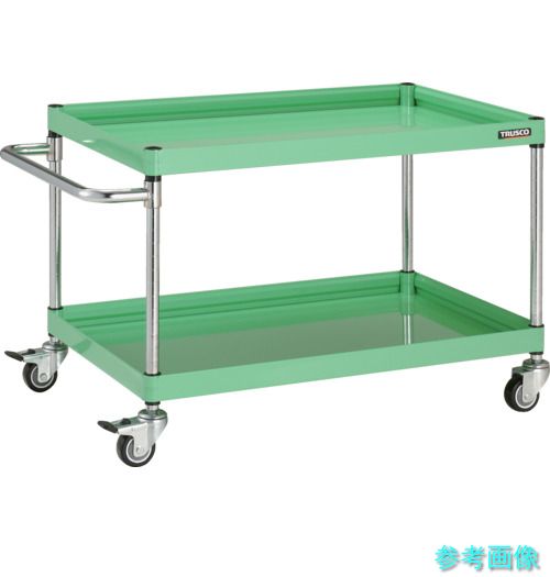 TRUSCO FAW-692U-YG 物の具手押し車 ファルコンワゴン 900×600 ウレタン拷問台 若い者緑であること
