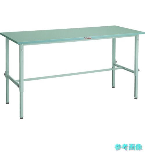メーカー直送(北海道・沖縄・離島は除く) (TRUSCO) SAEM-0960 W 軽荷重作業台高さ調節式(150kg)AEM型 900X600XH650~950 基本タイプ ホワイト色|イーキカイ 店