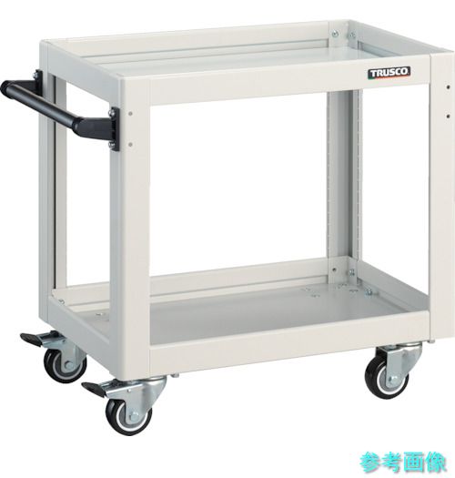 TRUSCO DLWS-662UJ-W 物の具手押し車 海豚 600×400 4輪自在 ウレタン拷問台 白いこと