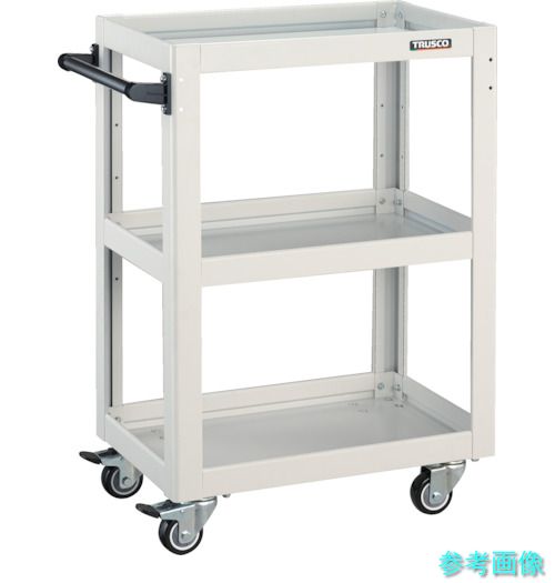 TRUSCO DLWS-963UJ-W 物の具手押し車 海豚 600×400 4輪自在 ウレタン拷問台 白いこと