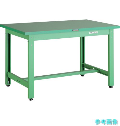 メーカー直送(北海道・沖縄・離島は除く) (TRUSCO) GWP-0960 YG 中荷重作業台(800kg)GW型 900X600XH740 基本タイプ ヤンググリーン色｜イーキカイ　店