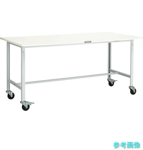 メーカー直送(北海道・沖縄・離島は除く) (TRUSCO) RAE-1809C100 W 軽荷重作業台(150kg)AE型 1800X900XH845 φ100キャスター付 ホワイト色