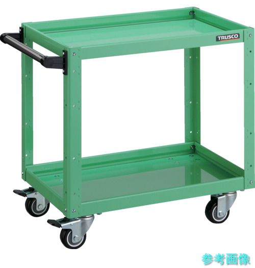 TRUSCO EGW-662UJ-YG 物の具手押し車 鷲手押し車 600×400×H600 ウレタン4輪自在 若い者緑であること