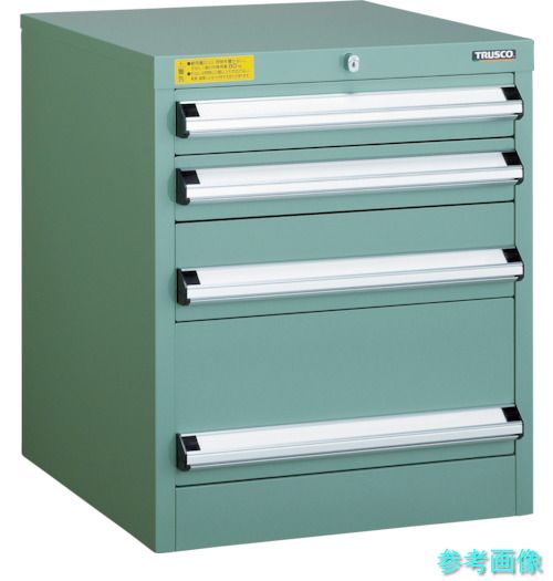 製造会社直送(北海道・沖縄・離島は除く) (TRUSCO) VE5S-607 VE5S型中量押し入れ 500X550XH600 抽き出し4段