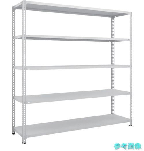 TRUSCO SBL-6645-W スチールラック SBL型抗菌塗装セミボルトレス軽量棚 W1800XD450XH1800 5段 W色|イーキカイ 店