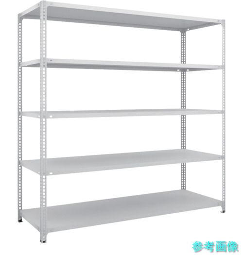 TRUSCO SBL-6665-W スチールラック SBL型抗菌塗装セミボルトレス軽量棚 W1800XD600XH1800 5段 W色