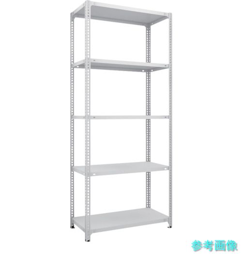 TRUSCO SBL-7345-W スチールラック SBL型抗菌塗装セミボルトレス軽量棚 W875XD450XH2100 5段 W色