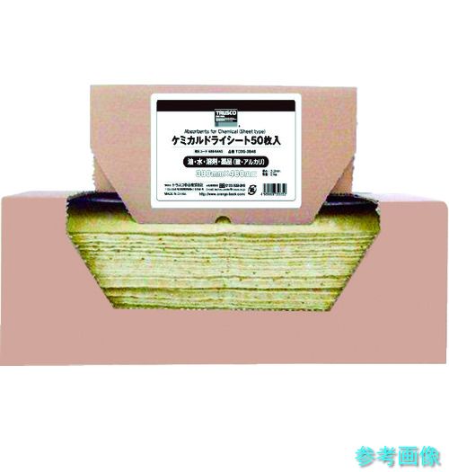 TRUSCO TCDS-3848 ケミカルドライシート 380×480 50枚入 【1箱(50枚)】|イーキカイ 店