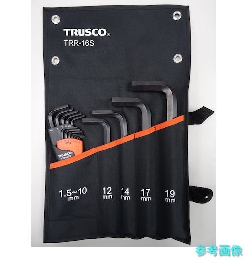 TRUSCO TRR-16S 六角棒鍵書き割り(標準尺度手合い)16本入 【1Ｓ(16本)】