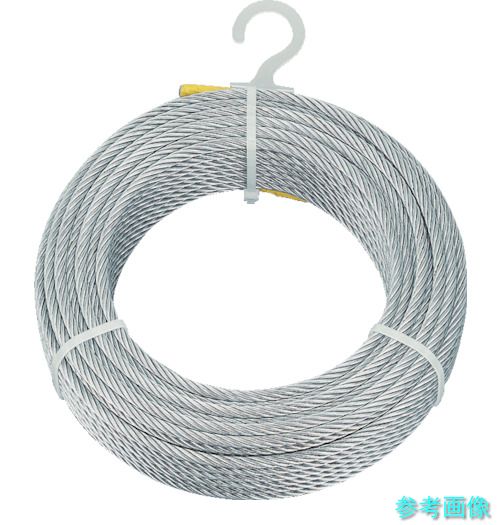 TRUSCO CWM-6S100 メッキ付鉄条縄索 Φ6mmX100m