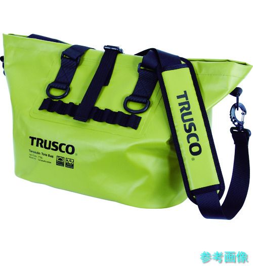 TRUSCO TTBL-OD 雨合羽ターポリントートバッグ L大きさ オリーブドラブ