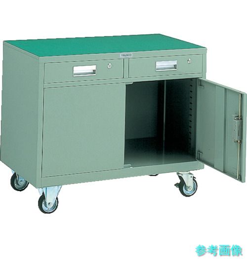 製造会社直送 (TRUSCO) HT-975C-1 民族大移動式蔵入り庫 抽き出し2個付 900X500XH750