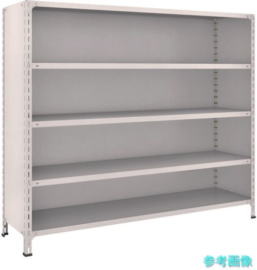 TRUSCO 56X-25 スチールラック 軽量棚背板・側板付 W1800XD450X1500 5段 ネオグレー|イーキカイ 店