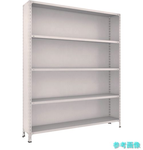 TRUSCO 76V-25 スチールラック 軽量棚背板・側板付 W1800XD300X2100 5段 ネオグレー