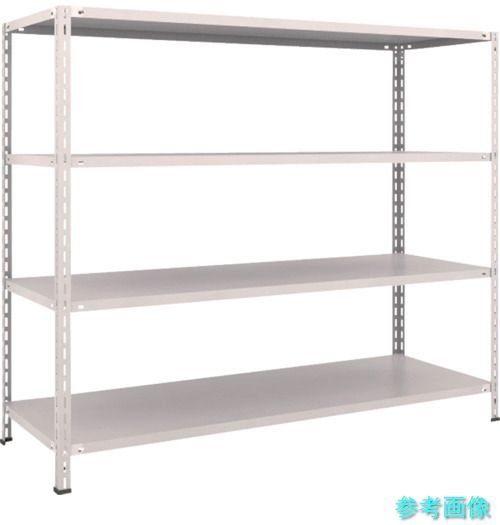TRUSCO L56W-14 スチールラック 軽量棚 中棚ボルトレス型1800X600X1500 4段 ネオグレー