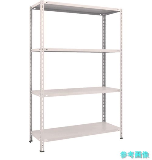 TRUSCO L64X-14 スチールラック 軽量棚 中棚ボルトレス型1200X450X1800 4段 ネオグレー