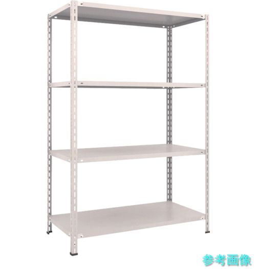 TRUSCO L64W-14 スチールラック 軽量棚 中棚ボルトレス型1200X600X1800 4段 ネオグレー